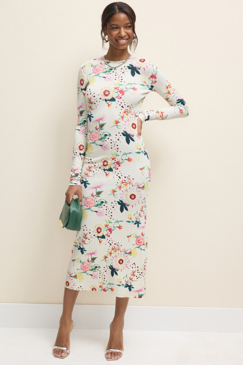 Robe Long Sleeve Midi Dress by Rabanne - Photo 0