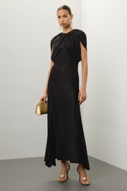 Draped Short Sleeve Dress by Rabanne