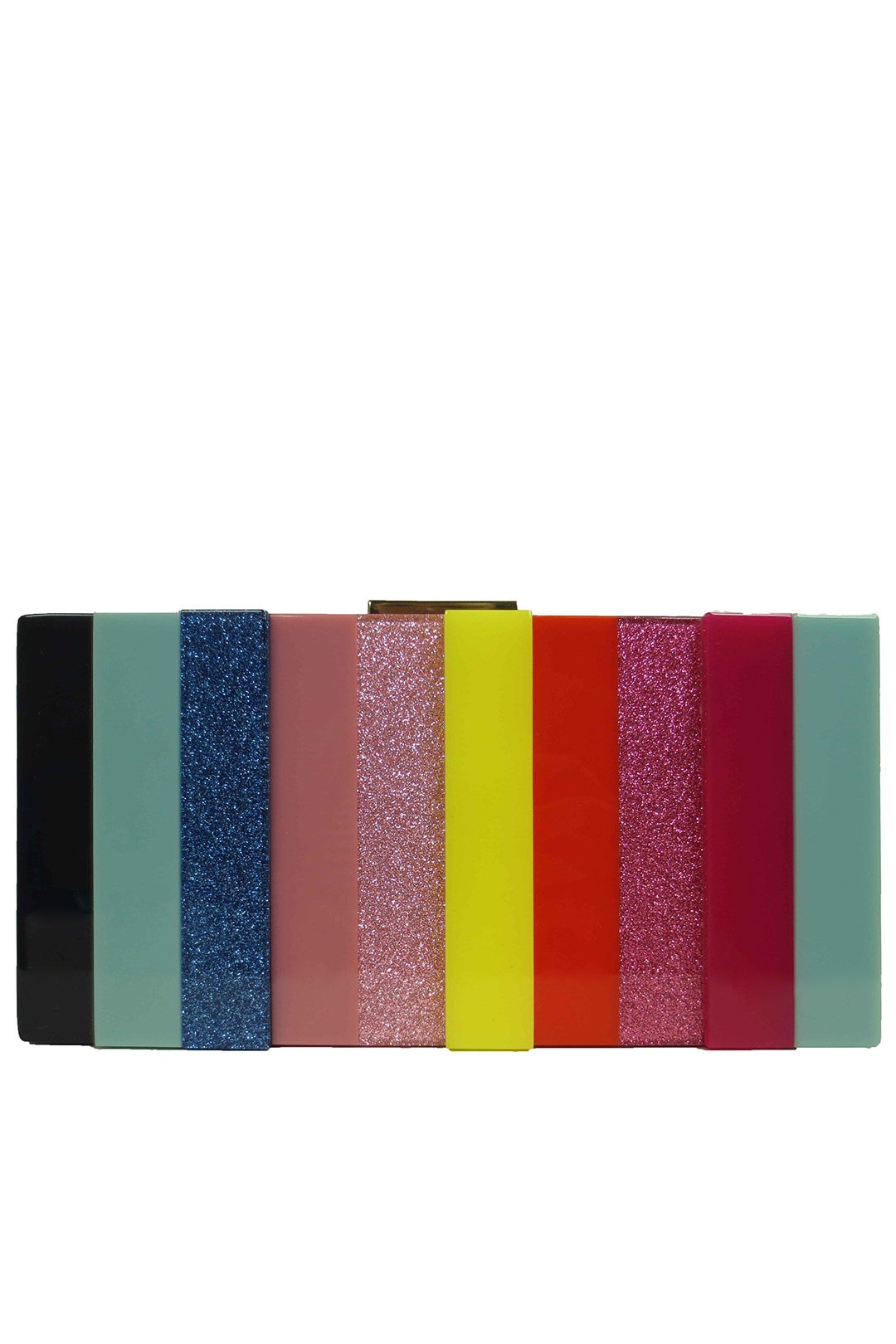 Multi Stripe Resin Minaudiere by Sondra Roberts 0