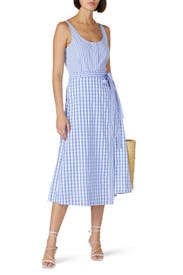 Gingham Scoop Neck Top by Thakoon x RTR