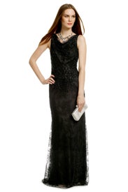 Lady Lace Sequin Gown by Carmen Marc Valvo