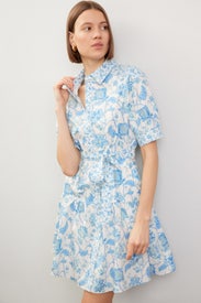 Puff Sleeve Shirt Dress by Derek Lam 10 Crosby x RTR