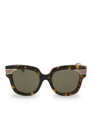 Tortoise Square Sunglasses by Gucci