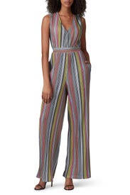 Multi Striped Wide Leg Jumpsuit by KENDALL + KYLIE