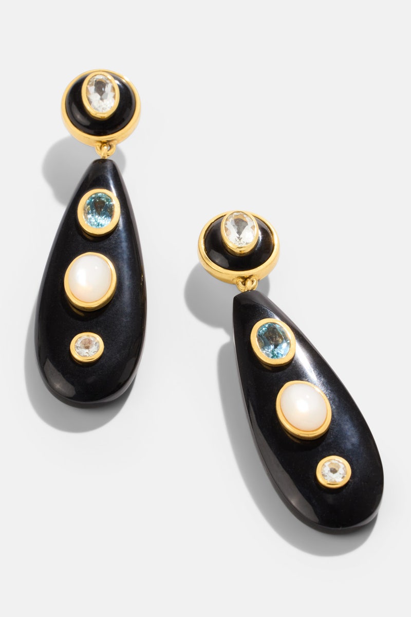 Torre Earrings in Midnight Sparkle by Lizzie Fortunato - Photo 1