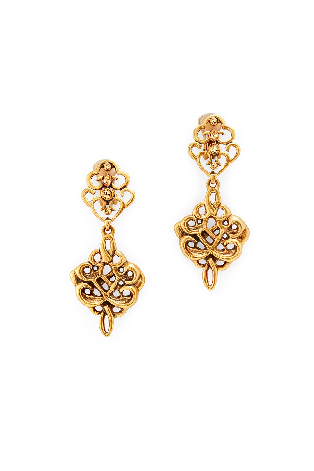 Lacework Drop Earrings by Oscar de la Renta 1