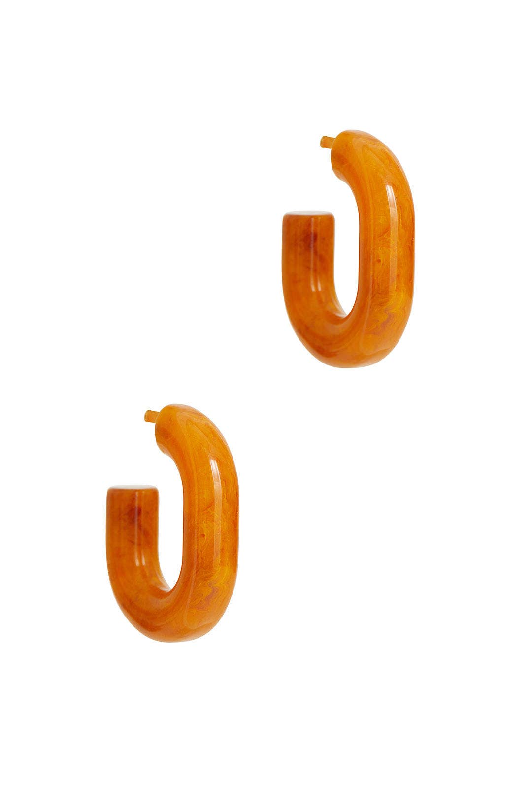 Orange Marble Small Keeper Earrings by Rachel Comey Accessories 1