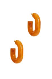 Orange Marble Small Keeper Earrings by Rachel Comey Accessories