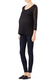 Black Becca Maternity Top by Rosie Pope