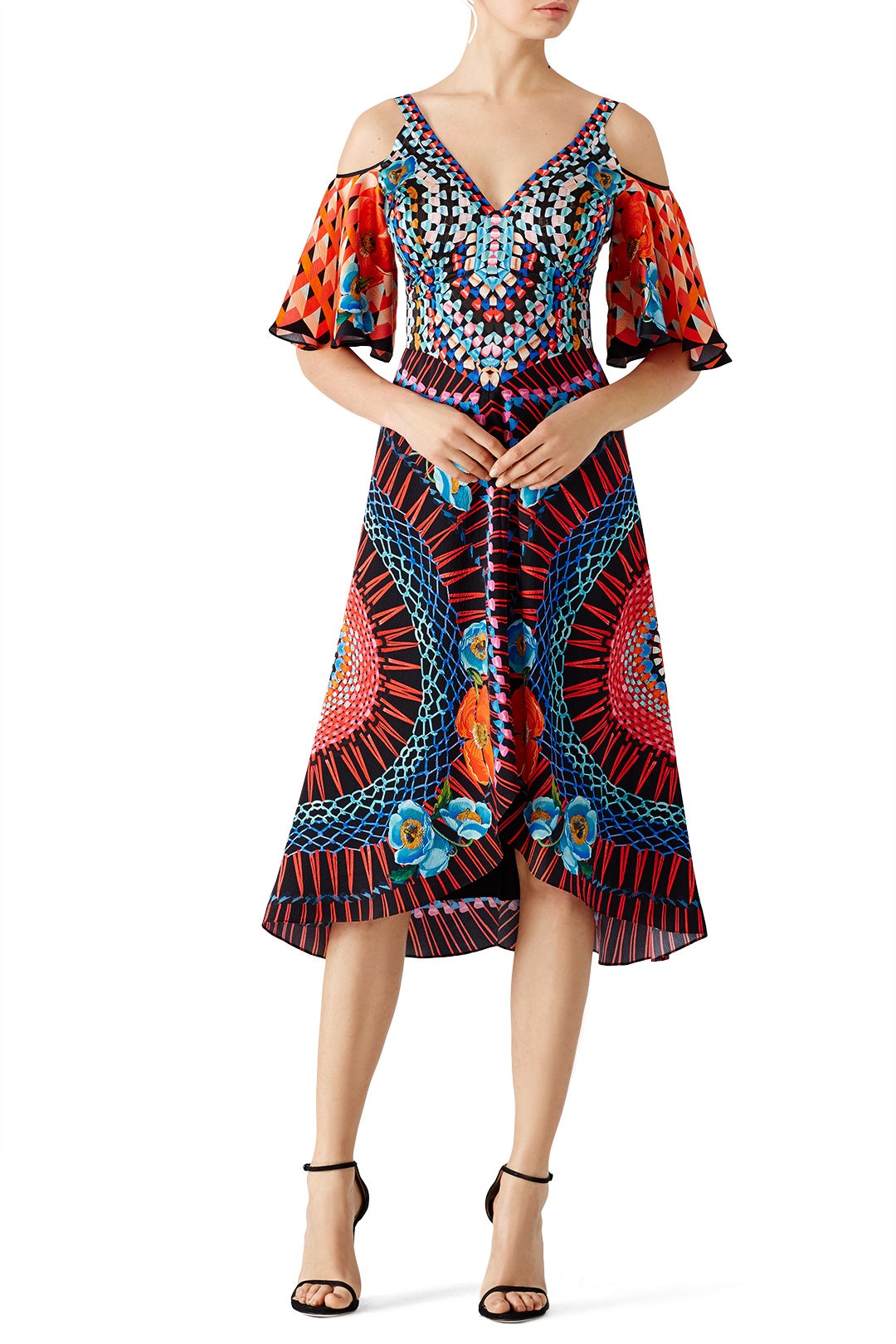 Printed Cold Shoulder Dress by Temperley London 0