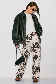 Twill Pant In Pony Hair by Terez