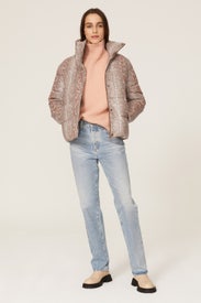 Python Puffer Jacket by Unreal Fur