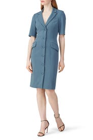 Blue Blazer Dress by Badgley Mischka