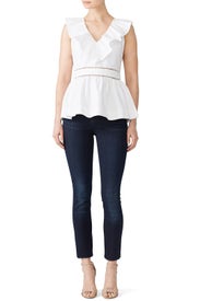 Ruffle Neck Top by kate spade new york