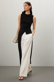 Wool Two-Tucked Trousers by LVIR