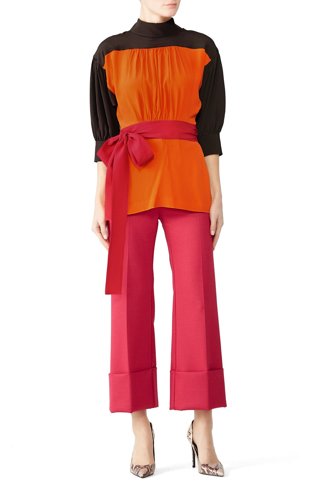 High Neck Colorblock Top by Marni 0