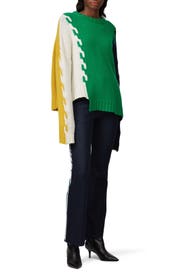 Multi Patchwork Cable Knit Sweater by Monse