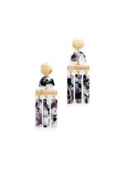 Triple Drop Resin Earrings by Slate & Willow Accessories