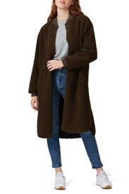 The Faux Sherpa Coat by The Great.