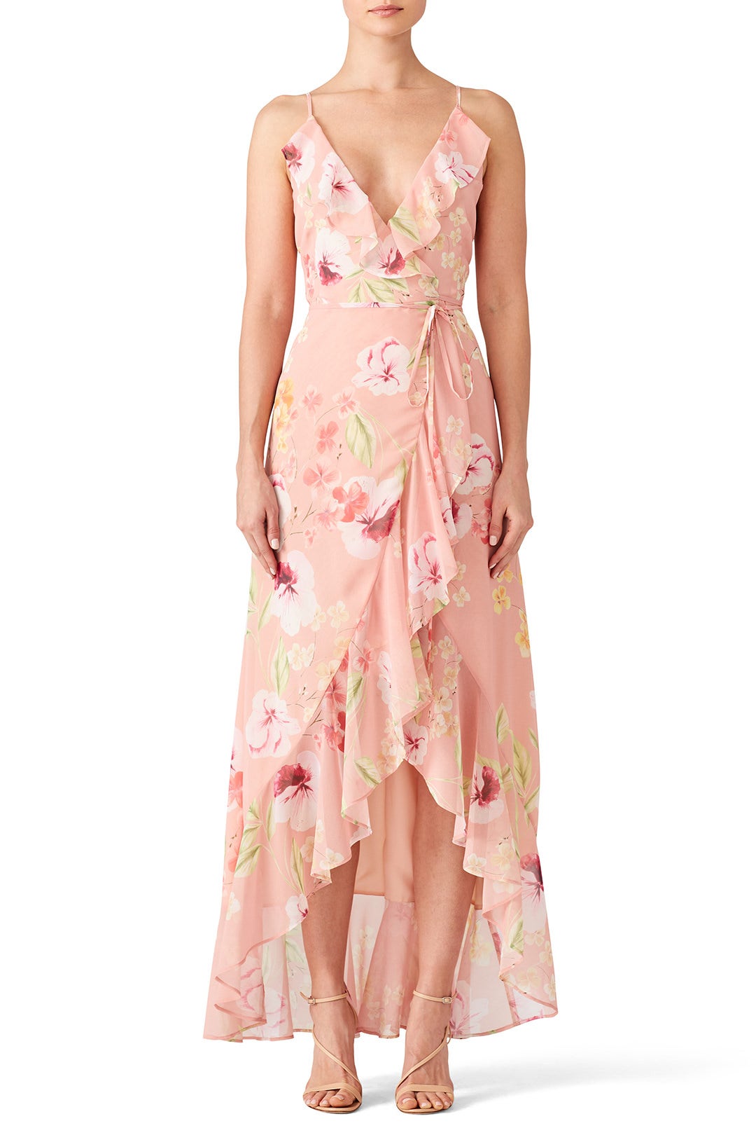 Floral Meadow Wrap Maxi by YUMI KIM 0