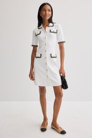 Odette Button Down Mini Dress by Alexia Admor