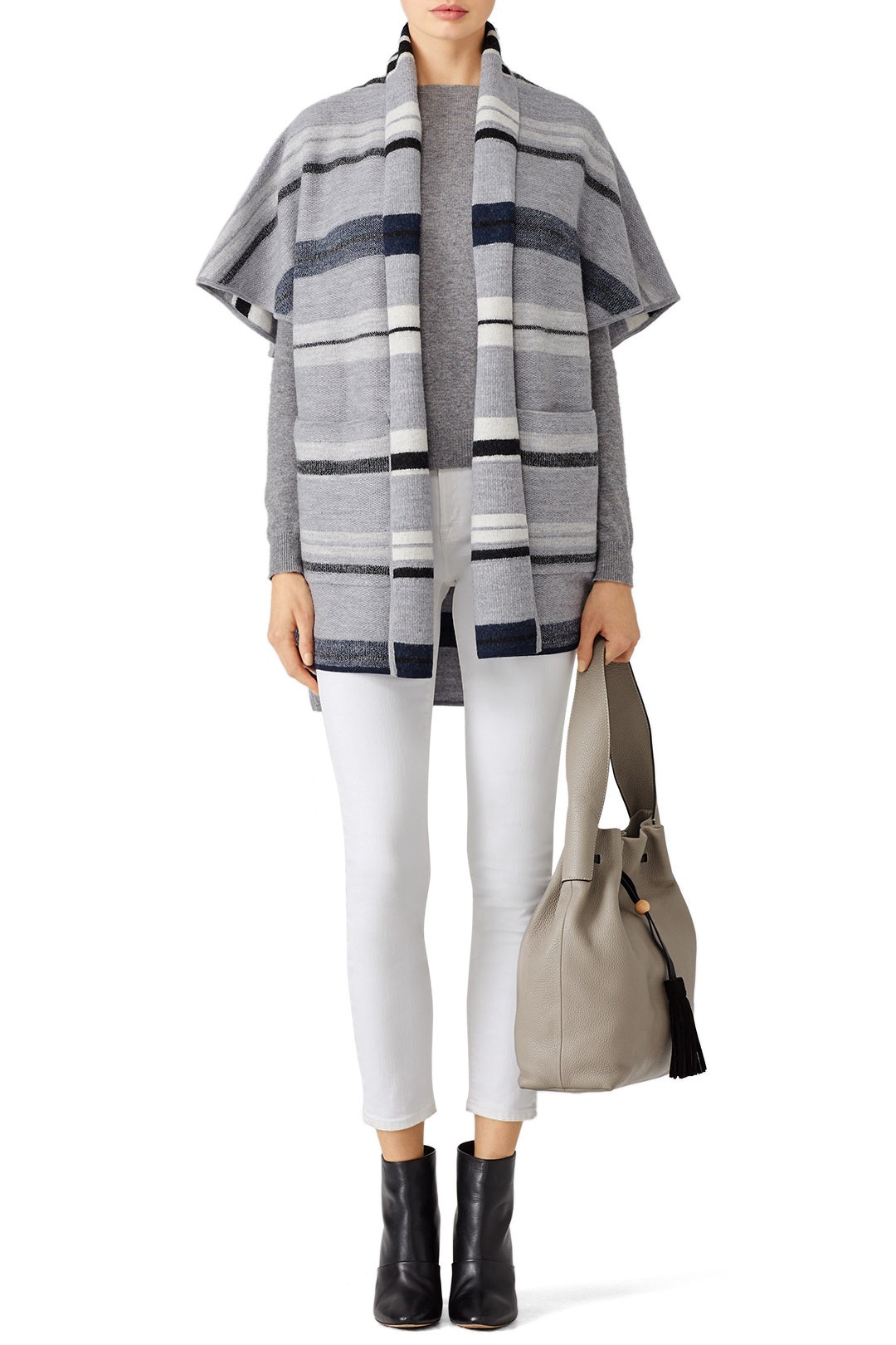 Grey Blanket Cardigan by Derek Lam 10 Crosby 0