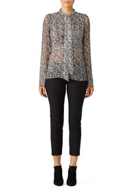 Damask Printed Top by DEREK LAM