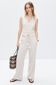 Tailored Button Front Vest by Ellen Tracy