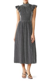 Smocked Clip Midi Dress by kate spade new york