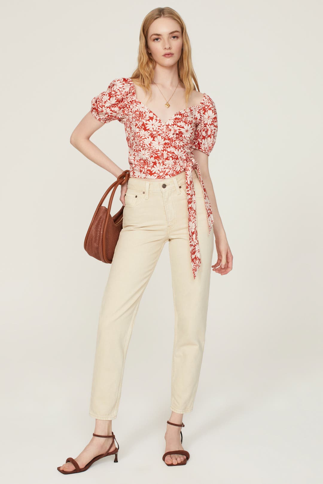 メイドウェル Madewell Crinkle Cotton Halter Wrap Top レディース シャツ トップス Soft White Crinkle Cotton Halter Wrap Top
