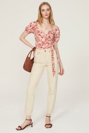 Sweetheart Puff-Sleeve Wrap Top by Madewell