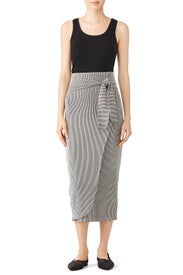Ling Faux Wrap Skirt by Mara Hoffman