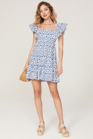 Ithica Ruffled Mini Dress by MINKPINK