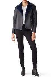 Faux Dark Waves Jacket by somedays lovin