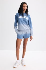 Wellness Ivy Crewneck Dip Dye Hoodie by Sporty & Rich
