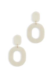 Ivory Double Circle Earrings by Slate & Willow Accessories