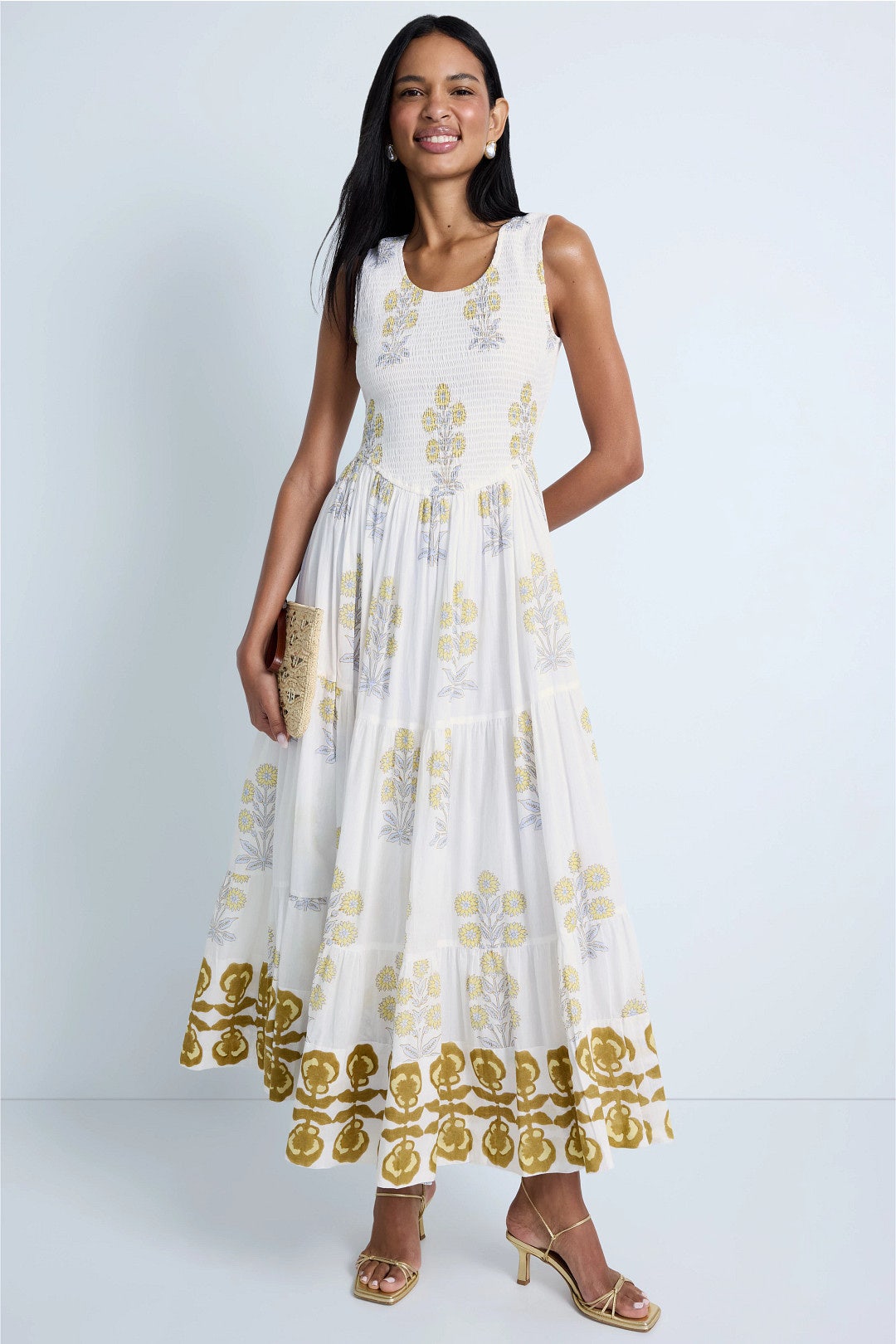 Cecelia Marigold Dress by SZ Blockprints 0