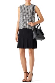 Crochet Lace Shell Top by DEREK LAM