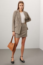 Houndstooth Mini Skirt by Great Jones