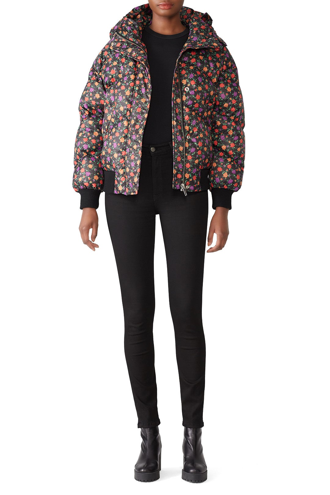 Winter Blossom Puffer Jacket by The Kooples 0