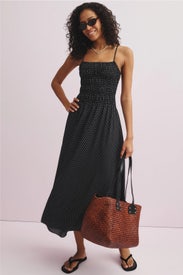 Delta Open Back Midi Dress by Solid & Striped
