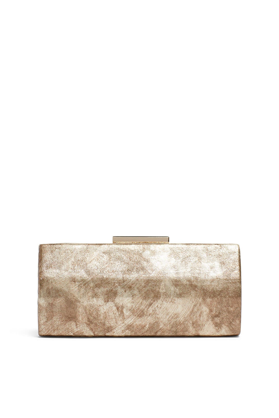 Marbleized Metallic Clutch by Sondra Roberts