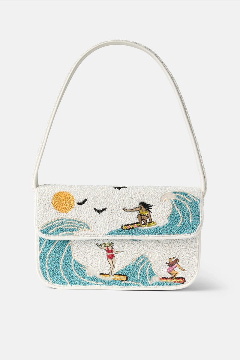 Surf Tommy Beaded Bag by Staud Accessories - Photo 0
