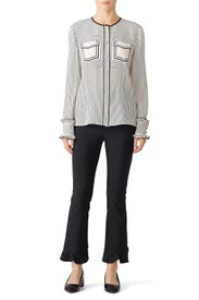Wendy Faux Pocket Shirt by Tory Burch