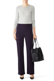 Flat Front Boot Cut Pants by Victor Alfaro