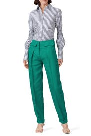 Green Tapered Pant by Victoria Victoria Beckham