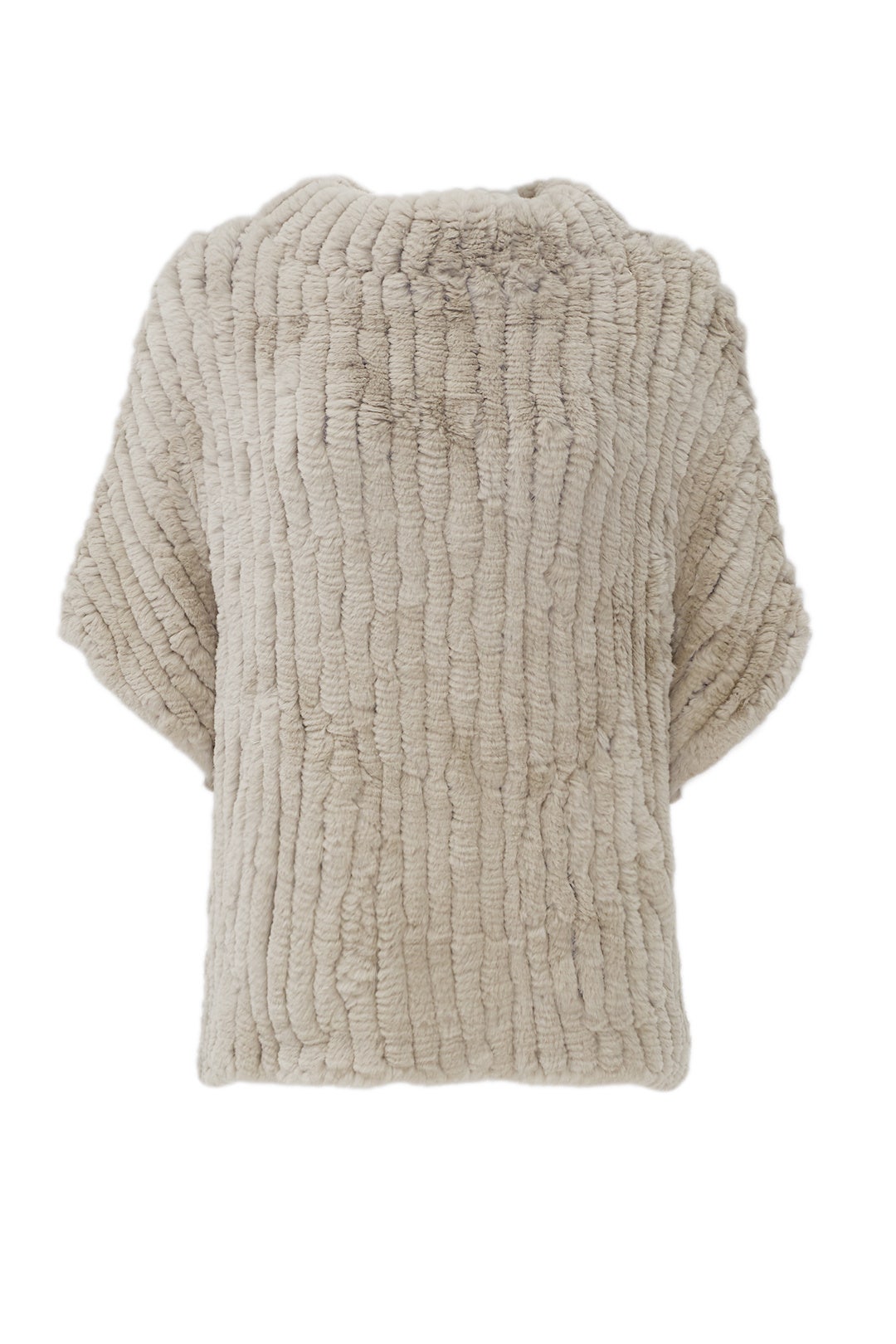 Grey Rex Poncho by Adrienne Landau