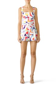 Printed Emerson Romper by Black Halo