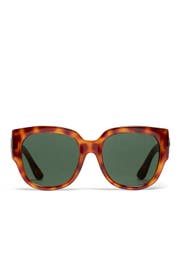 Tortoise Oversized Sunglasses by Gucci