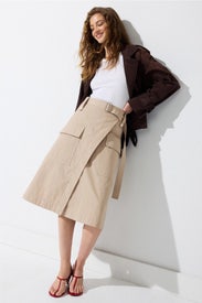 Utility Midi Skirt by Plan C